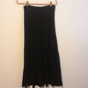 LuLaRoe Solid Black Maxi Skirt XS